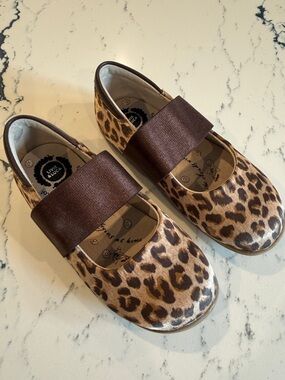 Livie & Luca Leopard Print Mary Janes